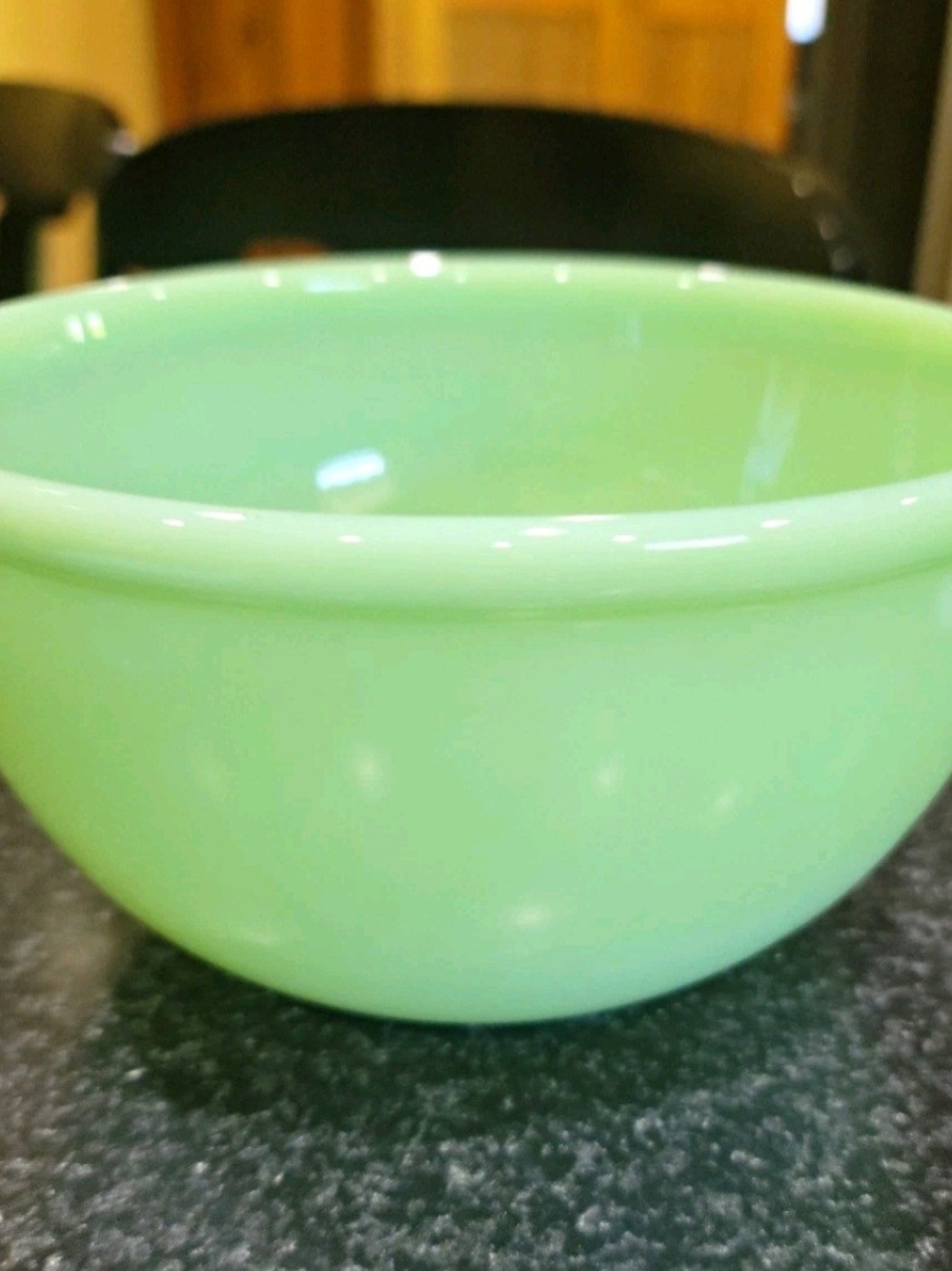 Fire-King "Beaded Edge" Jadeite mixing bowl 7 Inch Diameter Unmarked
